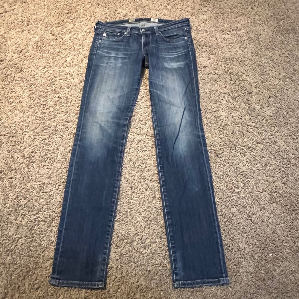 AG‎ Adriano Goldschmied Aubrey Skinny Straight Blue Jeans 29R PVC1473-10Y-DBA
